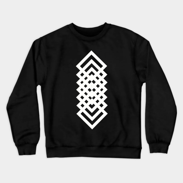 White squares pattern Crewneck Sweatshirt by SAMUEL FORMAS